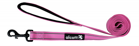Alcott reflexní vodítko pro psy, růžové, velikost M