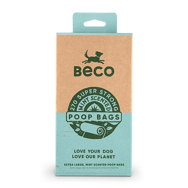 Sáčky na exkrementy Beco, 270 ks, s peprmintovou aroma, ekologické