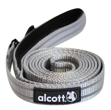 Alcott reflexní vodítko pro psy, šedé, velikost M