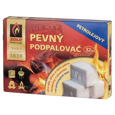 podpalovač pevný petrolejový SOLO (32ks)