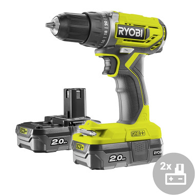 Aku vrtačka/šroubovák Ryobi R18DD2-220S, 18V One+