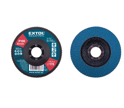 kotouč lamelový šikmý zirkonový, P100, O 115mm