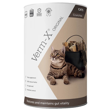 Verm-X Přírodní granule proti střevním parazitům pro kočky 60g