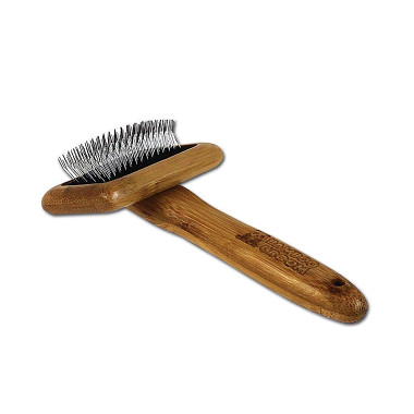 Bamboo Groom velký kartáč s nerezovými hroty, Finišák