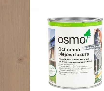 Osmo 1140 Efekt ochranná olejová lazura na dřevo 0,75 l Stříbrný akát