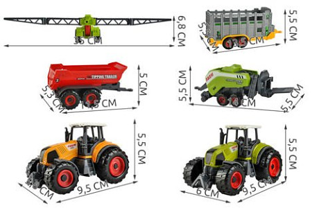 ISO 6136 Farmářská sada 6 ks 1:30 zelená