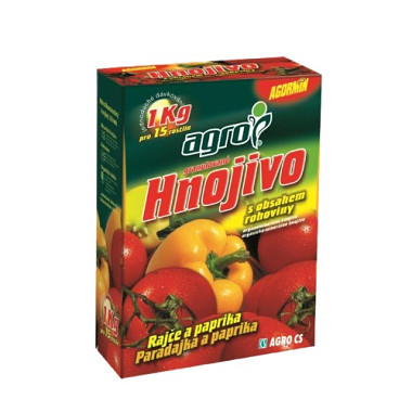 Agro Organominerální hnojivo rajčata a papriky 1 kg