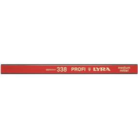 Tesarská tužka plochooválná červená 18 cm tuha 2B