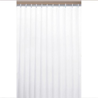 AQUALINE Závěs 180x200cm, 100% polyester, jednobarevný bílý 0201104 B