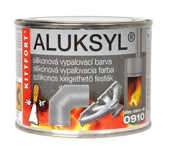Kittfort Aluksyl vypalovací silikonová žáruvzdorná barva 0910 stříbrná 400 g