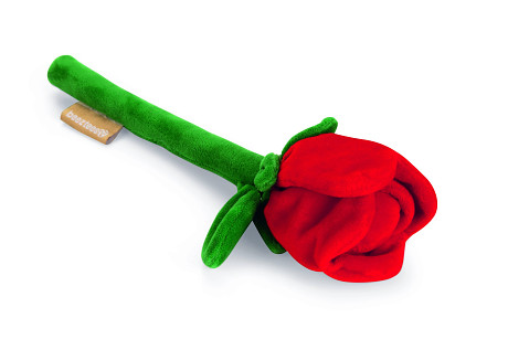 Beeztees Plyšová hračka pro psy Červená růže 30cm