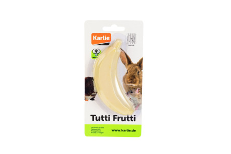 Karlie Tutti Frutti Minerální kámen pro hlodavce Banán 50g