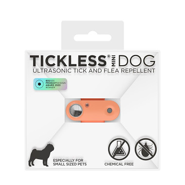 TICKLESS Mini dog Nabíjecí ultrazvukový odpuzovač klíšťat a blech Hot peach
