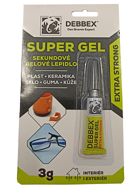 lepidlo vteřinové gelové 3g DEBBEX SUPER GEL