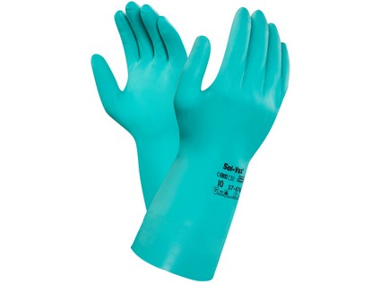 Kyselinovzdorné rukavice ANSELL SOL-VEX 37-676, vel. 08