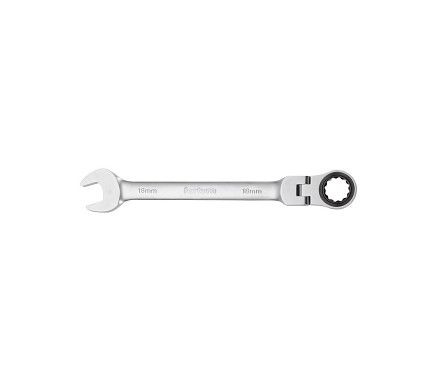 klíč ráčnový očkoplochý s kloubem, 72 zubů, 12mm, L 174mm, FORTUM