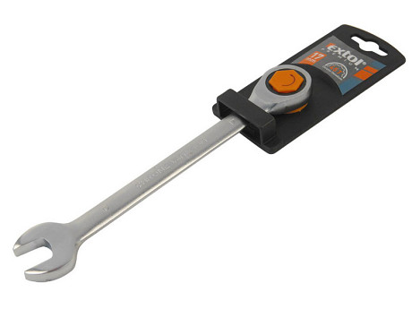 klíč ráčnový očkoplochý, 72 zubů, 24mm, EXTOL PREMIUM