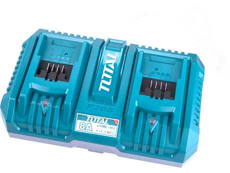 Nabíječka pro 2 baterie, 20V Li-ion, industrial