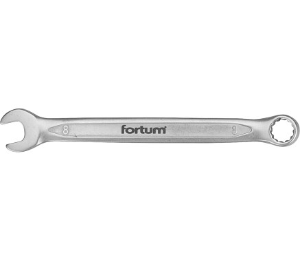 klíč očkoplochý, 8mm, L 131mm, FORTUM