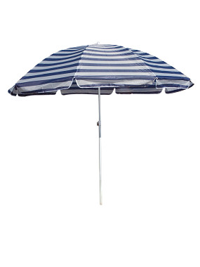 slunečník 230cm MO/BÍ PRUHY