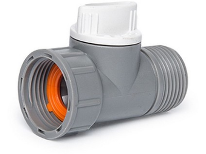 adaptér s ventilem, vnitřní a vnější závit 3/4', WL-2232, WHITE LINE