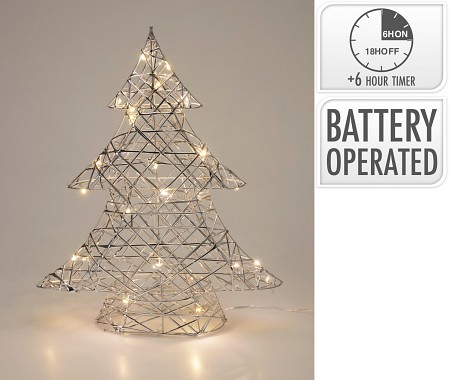 dekorace STROM 40cm LED STŘ s časovačem