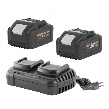 Sada aku dvě baterie Procraft 20/8 + nabíječka Procraft 20/2  S2x20/8-20/2