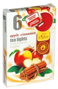 Čajové 6ks Apple Cinnamon vonné svíčky