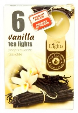 Čajové 6ks Vanilla vonné svíčky