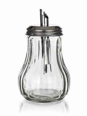 cukřenka dávkovací MONO 230ml sklo+nerez
