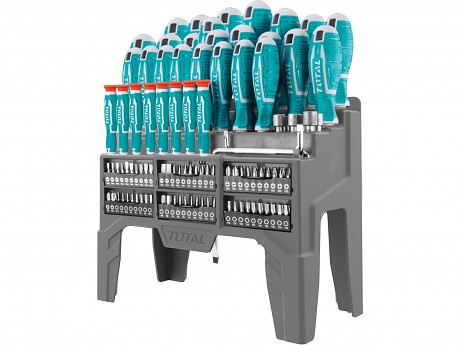 Šroubováky a hroty, sada 100ks, CrV.