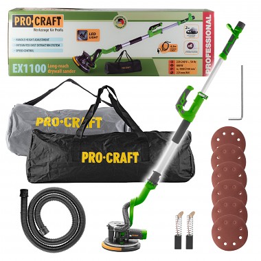 Bruska na sádrokarton s vysavačem  Procraft EX1100  EX1100