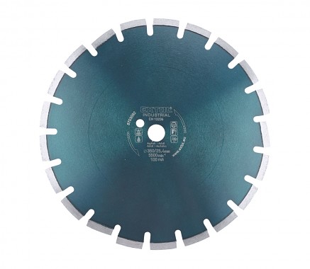 kotouč diamantový řezný segmentový na ASFALT suché i mokré řezání, 350x25,4mm, EXTOL INDUSTRIAL