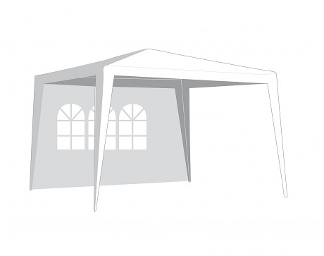 stěna k altánu 295x190cm s oknem BÍ