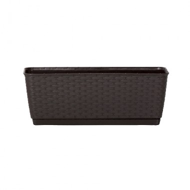 PROSPERPLAST RATOLLA P Truhlík s podmiskou 49,2x17,2x17,4cm ratan hnědá DRL500Ph
