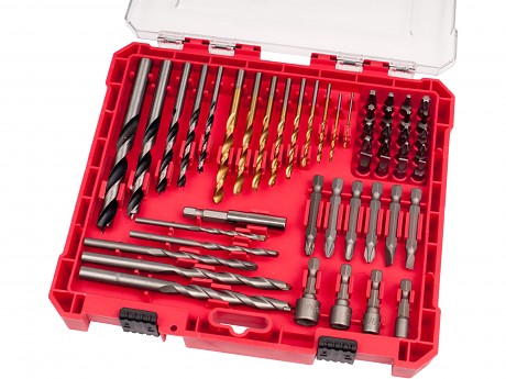 hroty a vrtáky komb. sada 50ks, HSS, CrV, SK