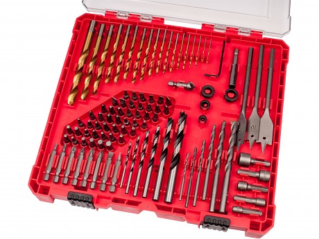 hroty a vrtáky komb. sada 100ks, HSS, CrV, SK