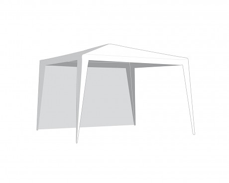 stěna k altánu 295x190cm bez okna BÍ