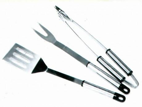 nářadí grilovací BBQ nerez sada 3díl.