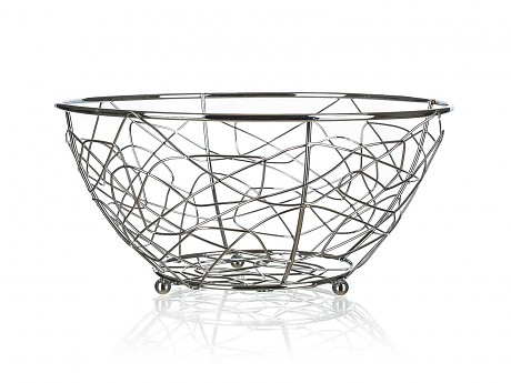 košík na ovoce VANITY pr.23x11cm Cr