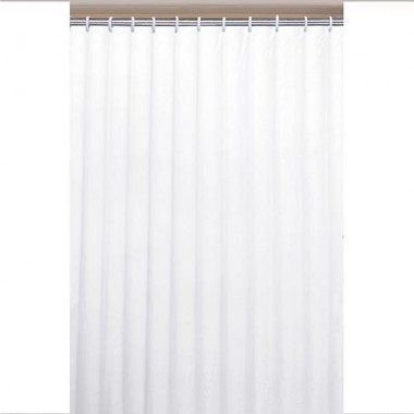 AQUALINE Závěs 180x200cm, 100% polyester, jednobarevný bílý 0201104 B