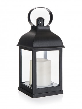 lucerna solární LED 10x10x22cm PH ČER