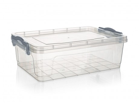 box úložný GEMA  7l, 37x25x12cm, víko, klip, PH ŠE/TRA