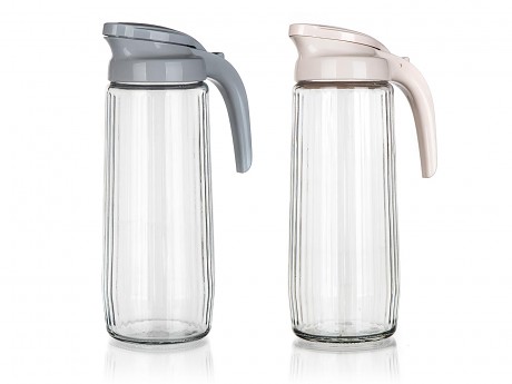 džbán skleněný STRIPE 1500ml, PH víčko mix barev