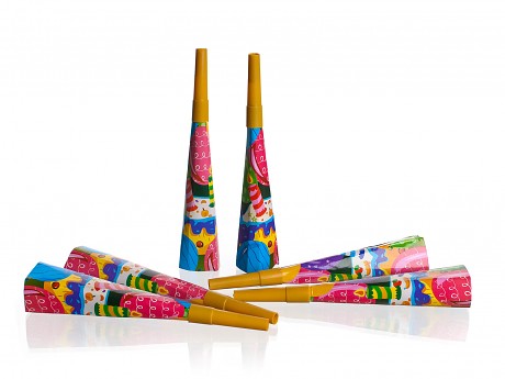 trubka 19cm papír (6ks) MY PARTY