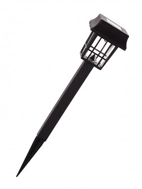 lampa solární 6,7x6,7cm, v.32,5cm, 1LED, PH ČER