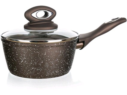 rendlík s ručkou 16x7,5cm 1,25l nepřiln.povrch PREMIUM Dark Brown