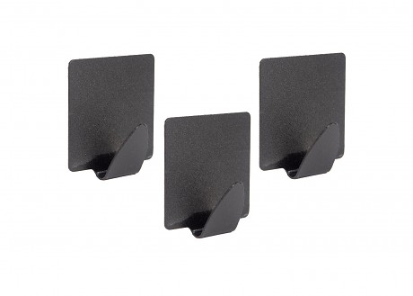 háček samolepicí obdél.ocel ČER (3ks)