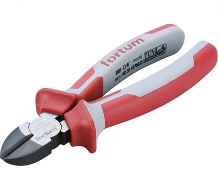 kleště štípací boční, 180mm, FORTUM
