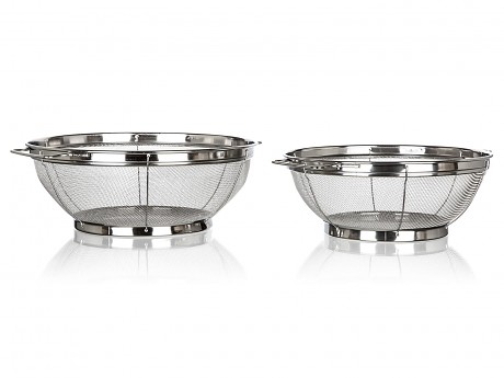 sítko s podstavcem AKCENT nerez sada 2díl.(21.5,24.5cm)